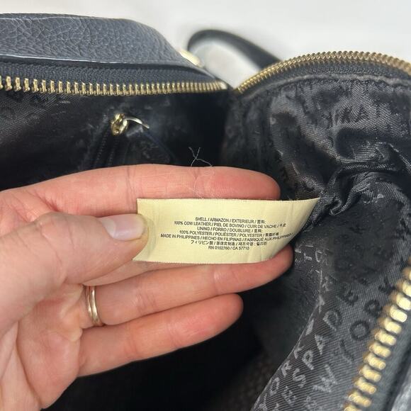 Kate Spade New York Jackson Leather Backpack Size Medium Black - Picture 9 of 11